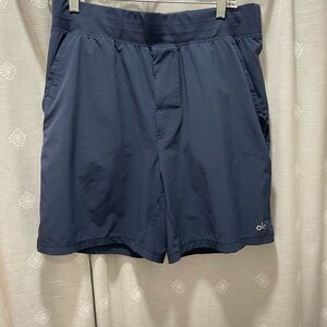 Alo Yoga Navy Blue Men’s Athletic Shorts